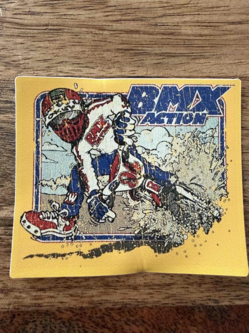 BMX Action Magazine - Motocross logo in yellow