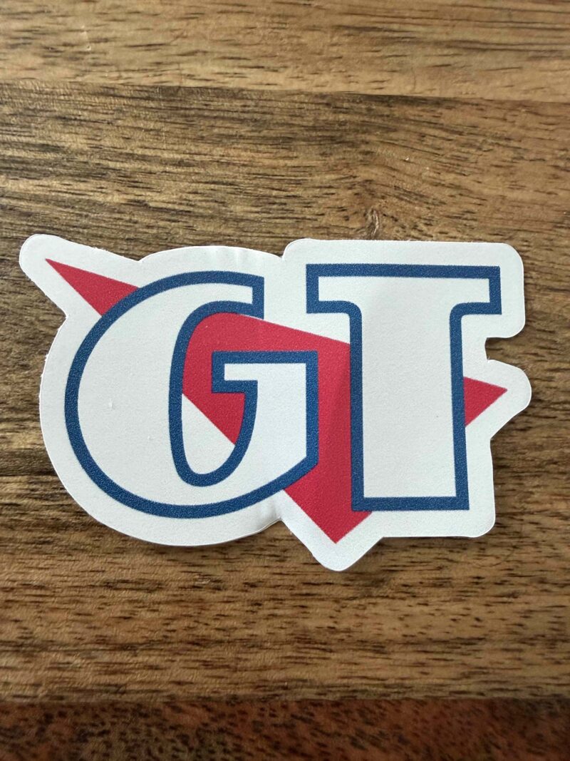 GT Bubble Logo - Pink and Blue