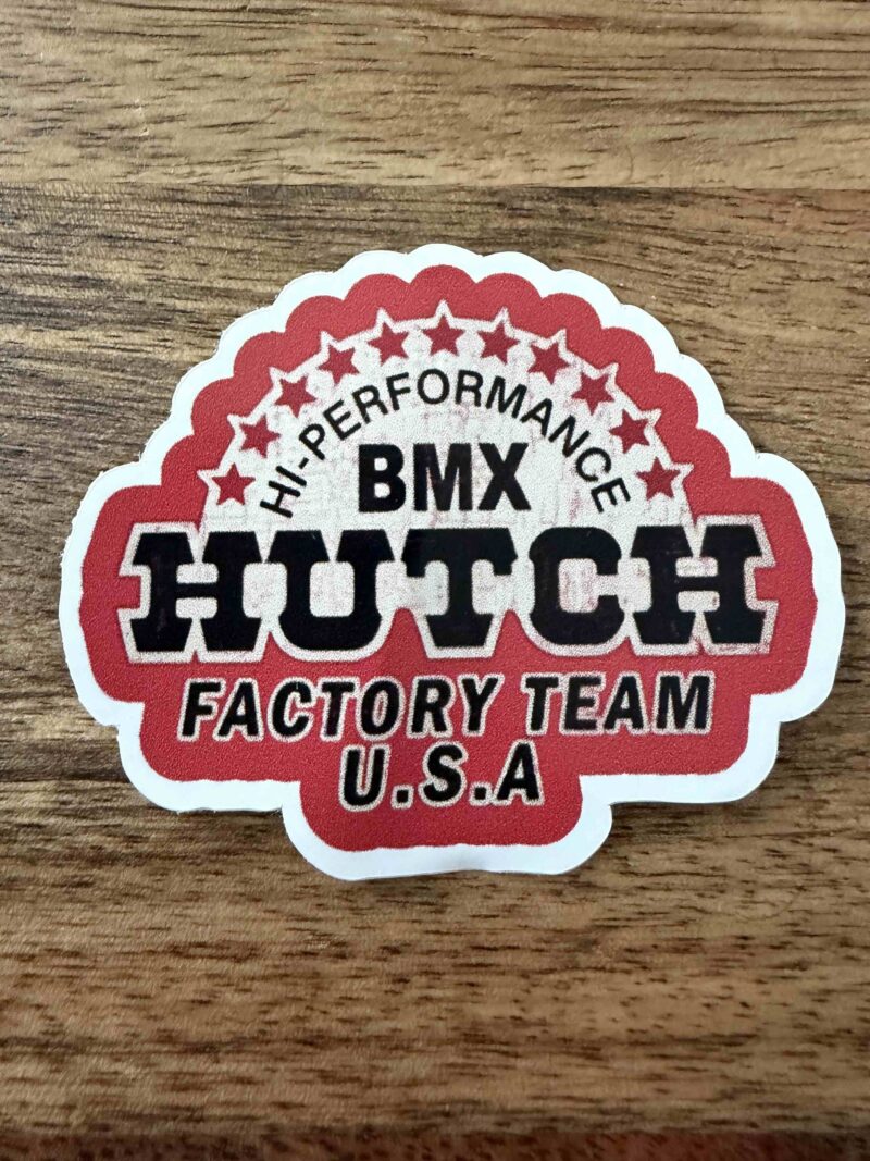 Hutch Stars logo in dirty red