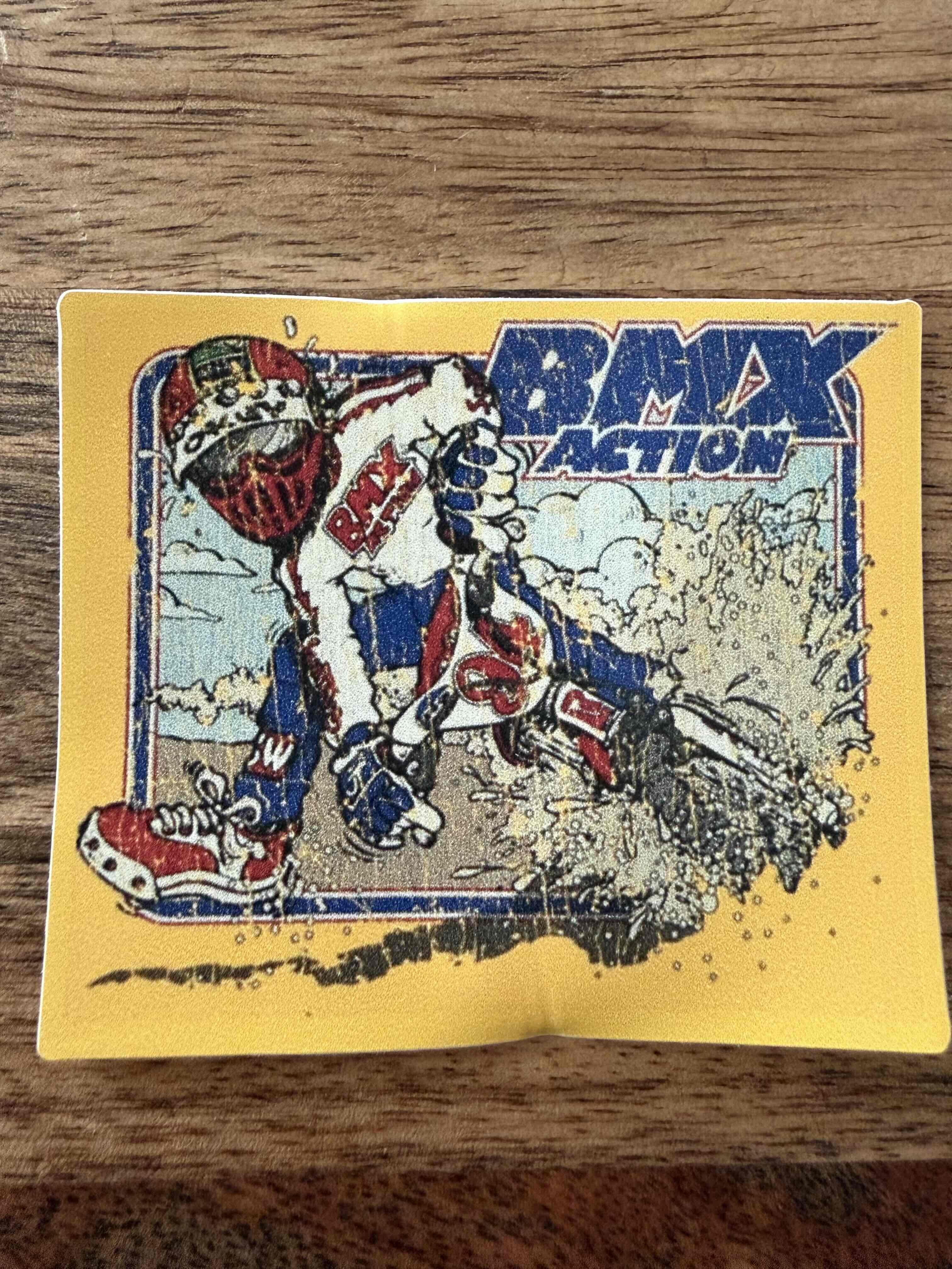 BMX Action Magazine - Motocross logo in yellow