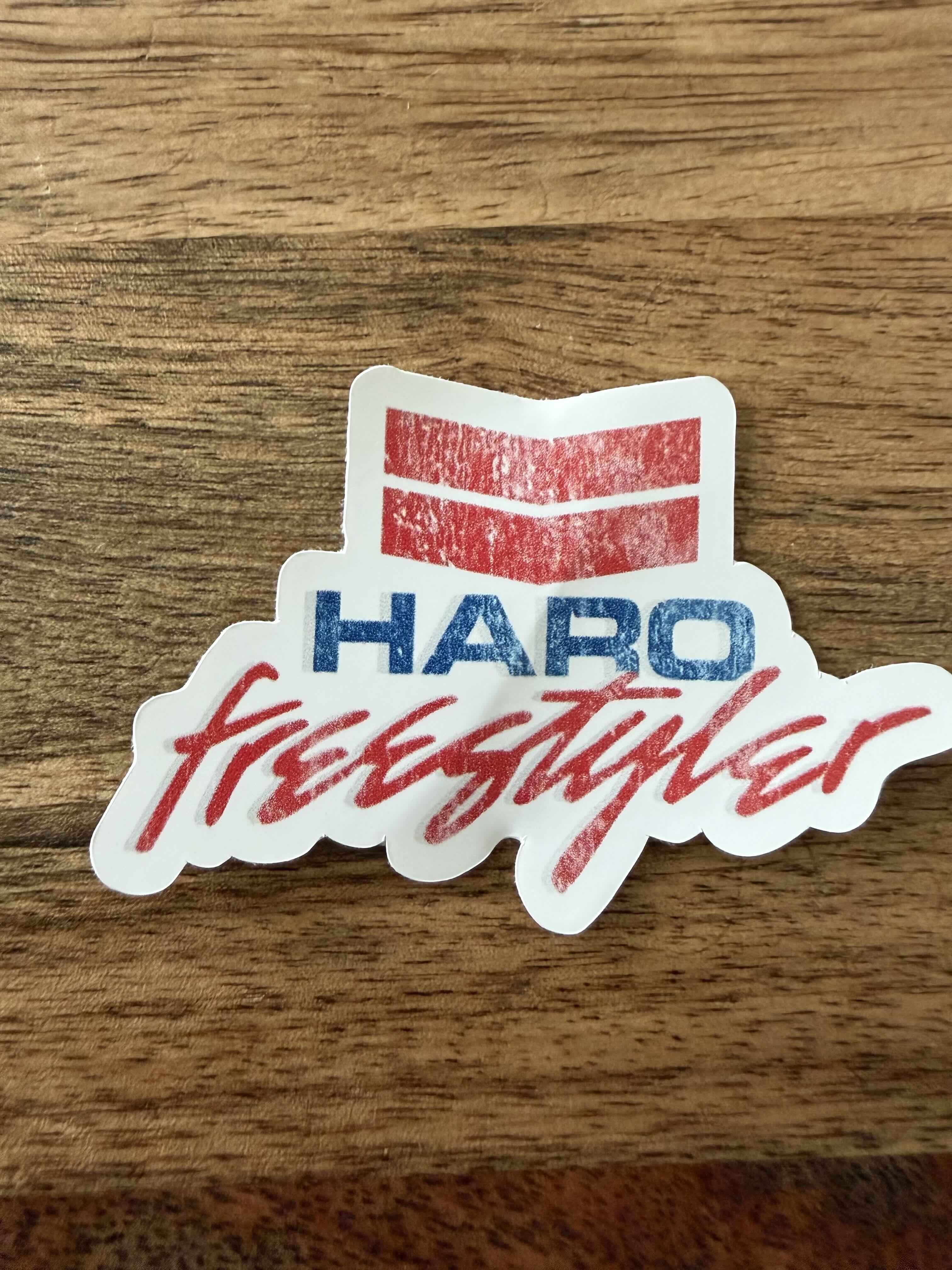 Haro - Freestyler logo in red and blue