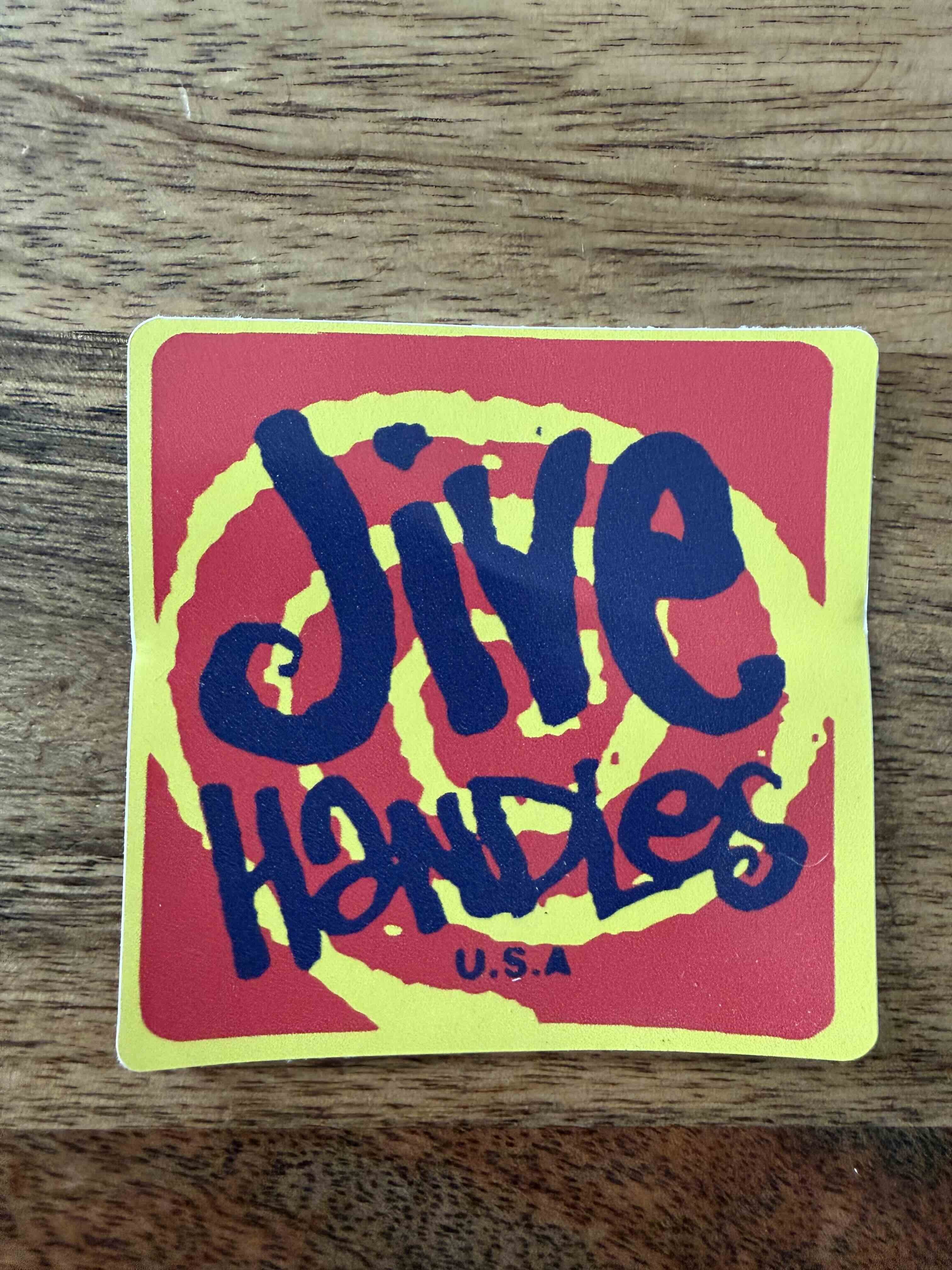 Jive Handles - Swirl logo in red / yellow / blue